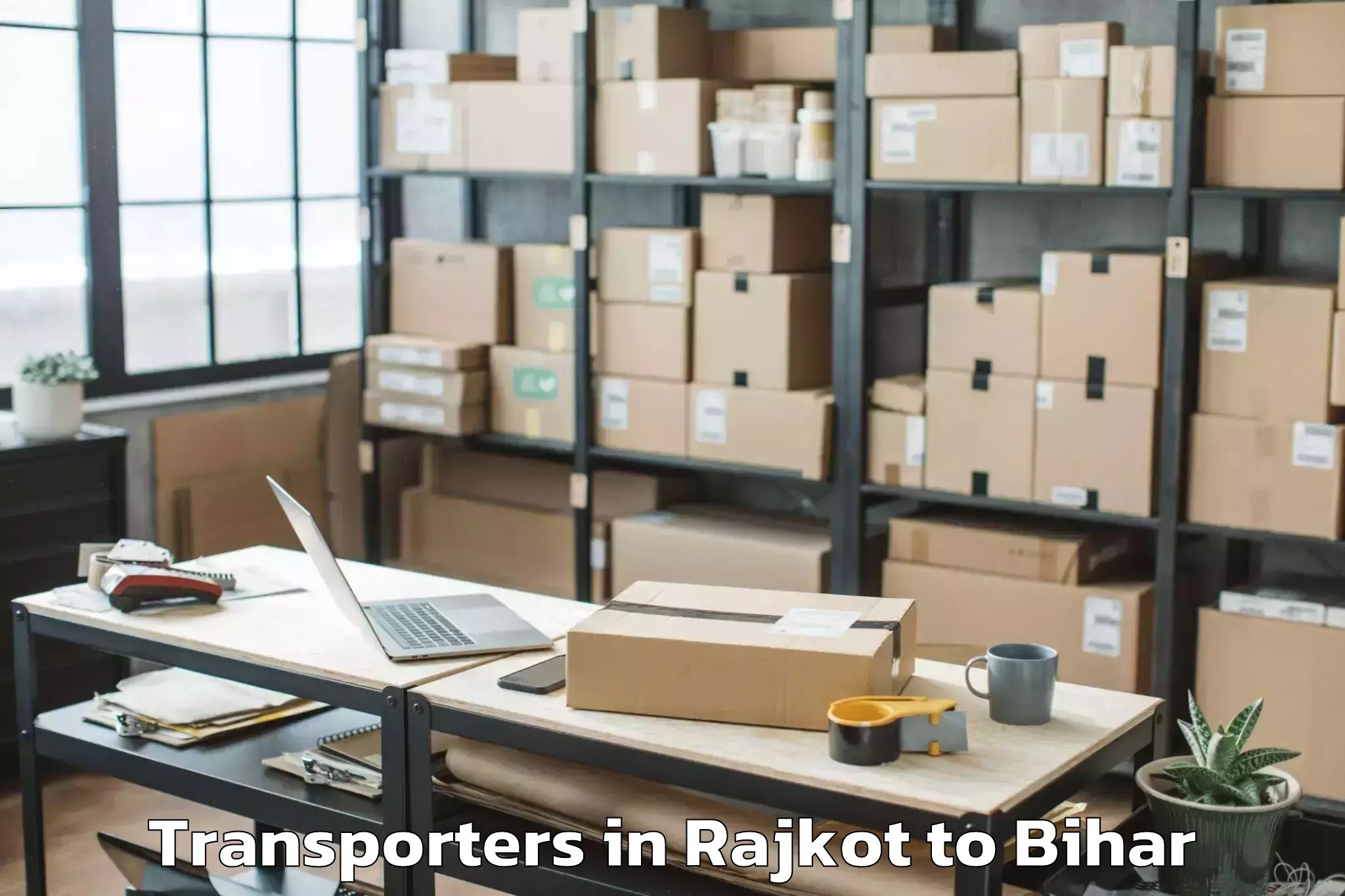 Top Rajkot to Bihar Transporters Available